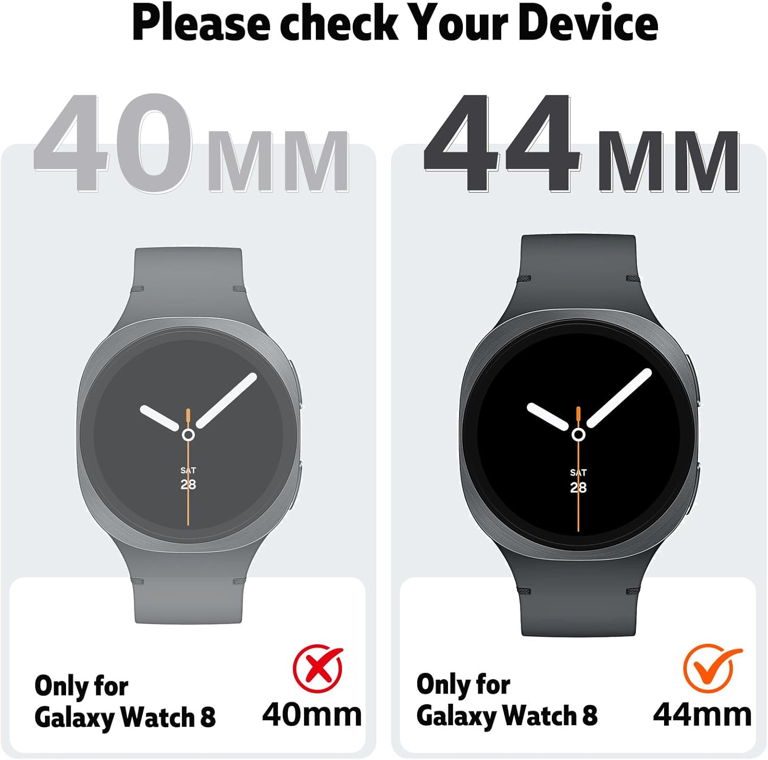 Thumbnail 4 de HITZEE 2 in 1 Metal Case for Samsung Galaxy Watch 8 (44mm) – Rugged protective bumper with back cover