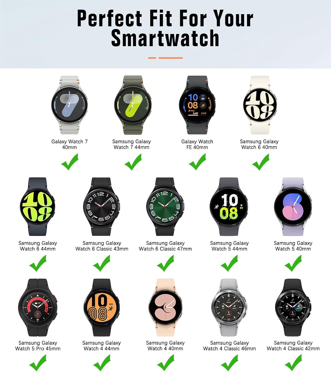 Thumbnail 1 de MoKo Strap for Samsung Galaxy Watch 44mm, silicone bands