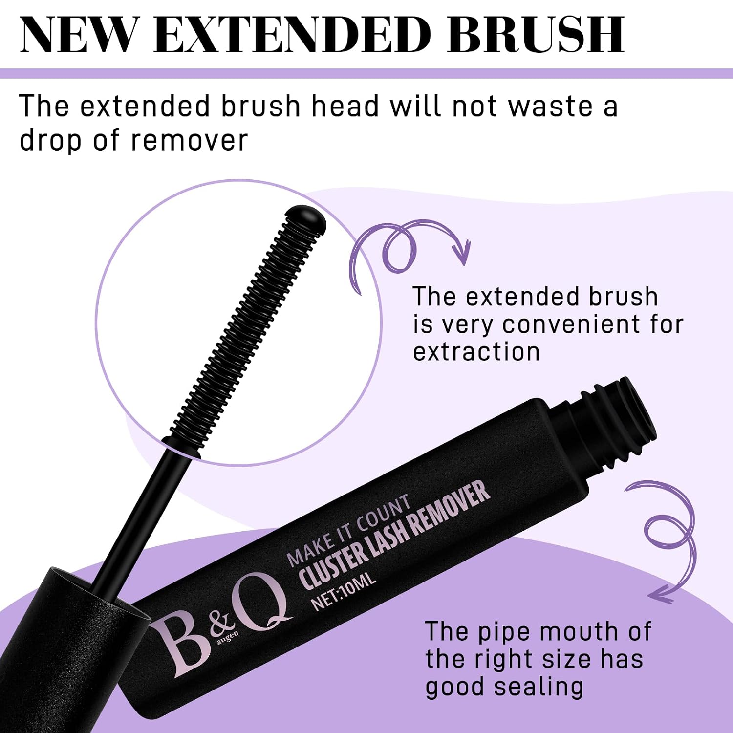 Thumbnail 3 de B&Q Lash Remover, 10 mL Oil Formula for Lash Clusters and Adhesive