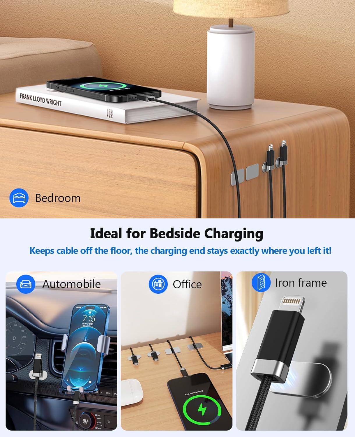 Thumbnail 4 de Magtame StayCable USB-A vers Lightning avec aimant Keeper (1 m) : câble tressé, charge rapide et données