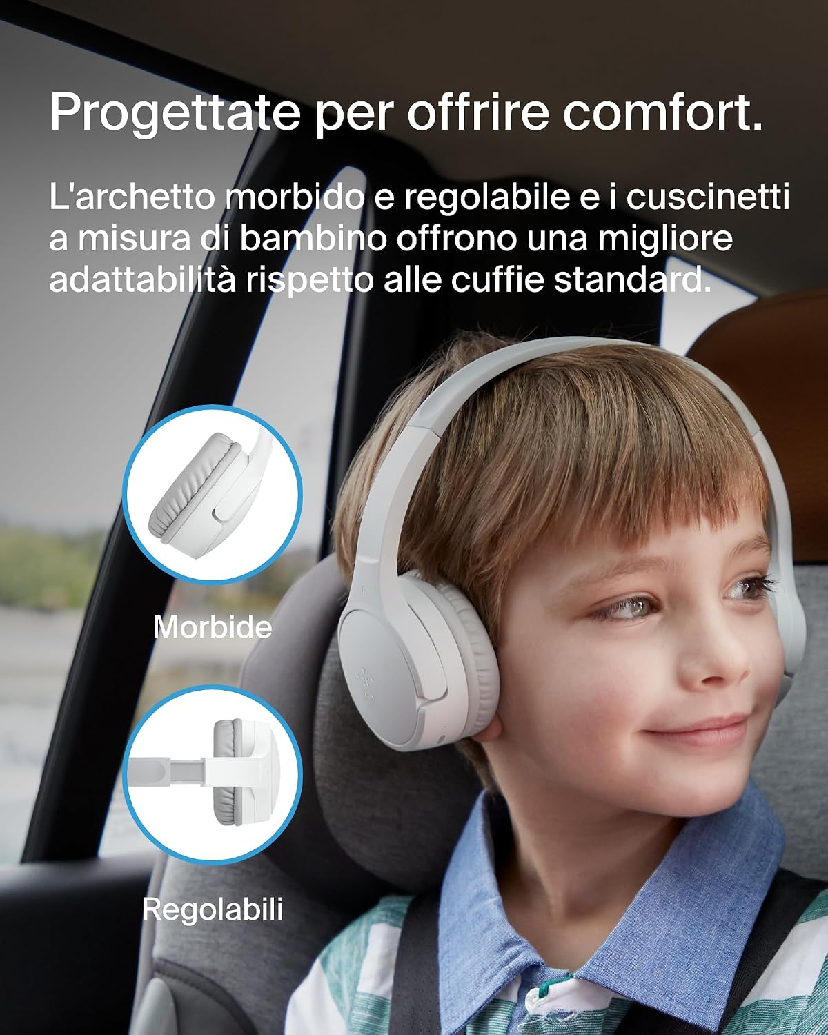 Thumbnail 5 de Belkin SoundForm Mini cuffie wireless per bambini, 30 h