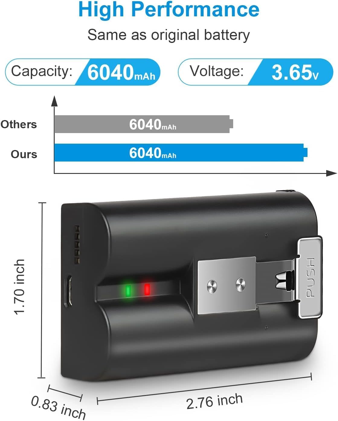 Thumbnail 1 de Amityke Replacement Batteries 6040mAh