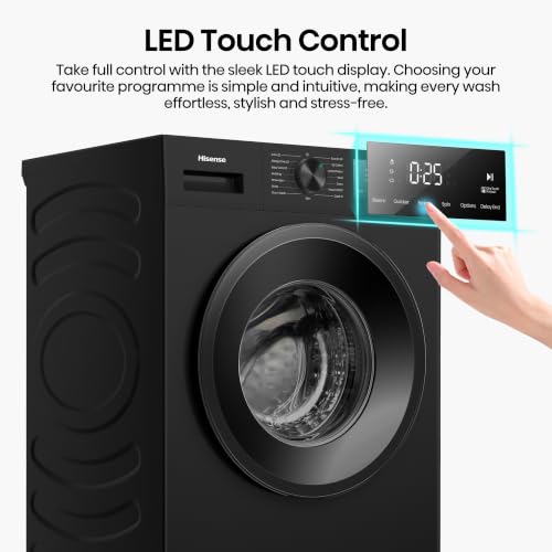 Thumbnail 13 de Hisense WF1I1142BBL 11kg Freestanding Washing Machine