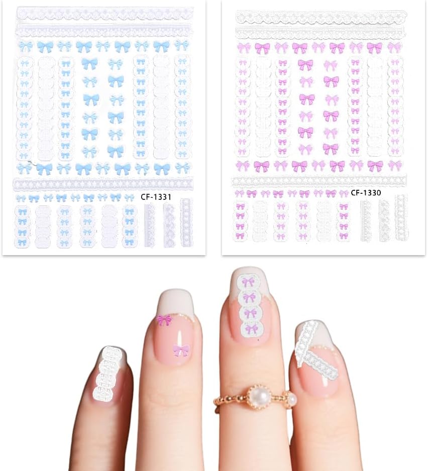 Thumbnail 6 de Flower Nail Art Stickers, 2 Sheets