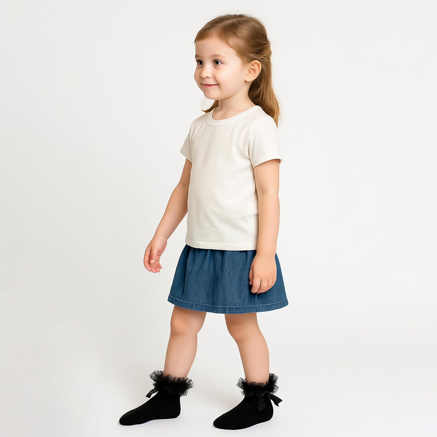 Thumbnail 1 de Sock Stack Sock Stack 6 Pairs Girls Tutu Frilly Ankle Socks with Lace & Bow