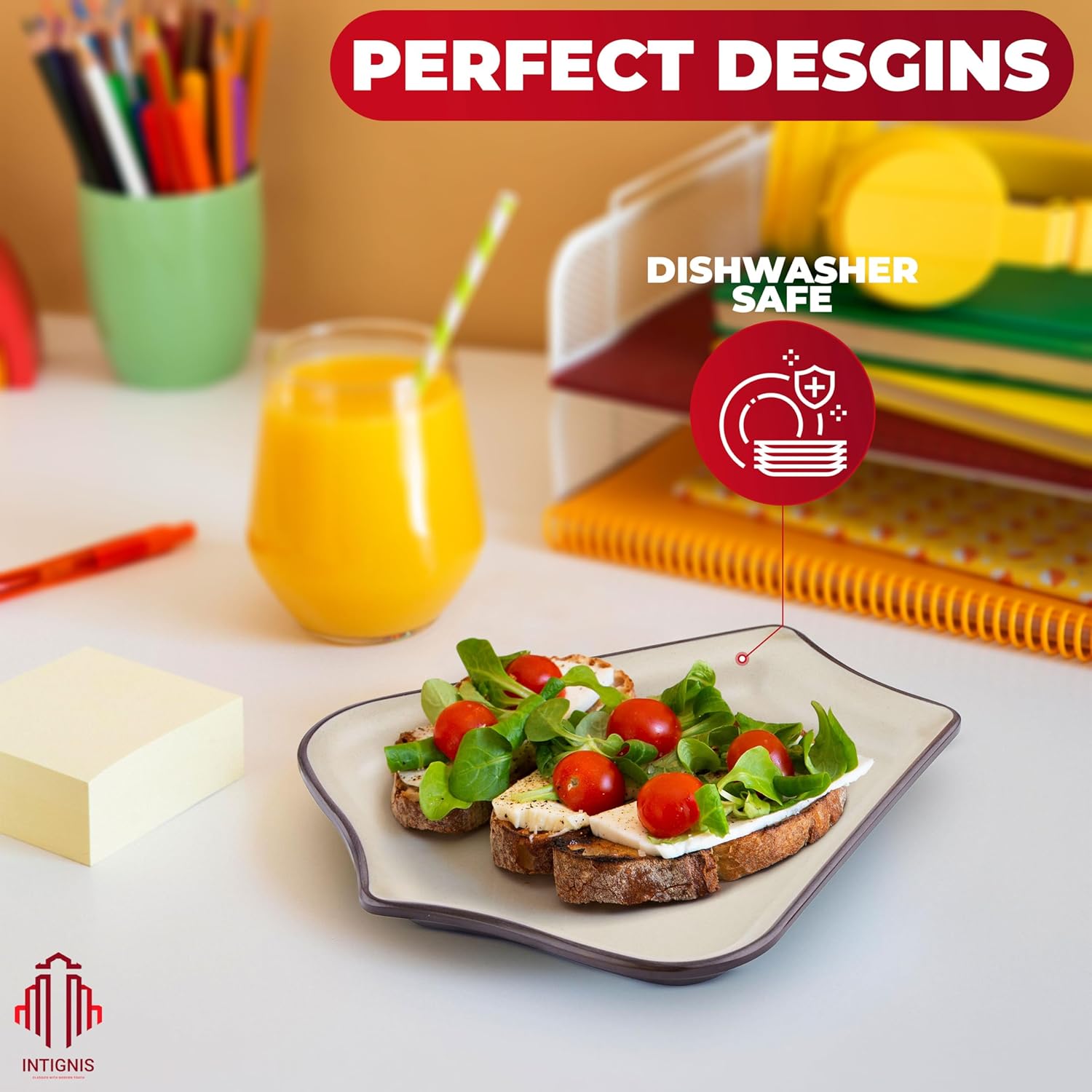 Thumbnail 5 de 9-Compartment Modular Melamine Serving Platter – Reusable & Dishwasher-Safe Party Tray
