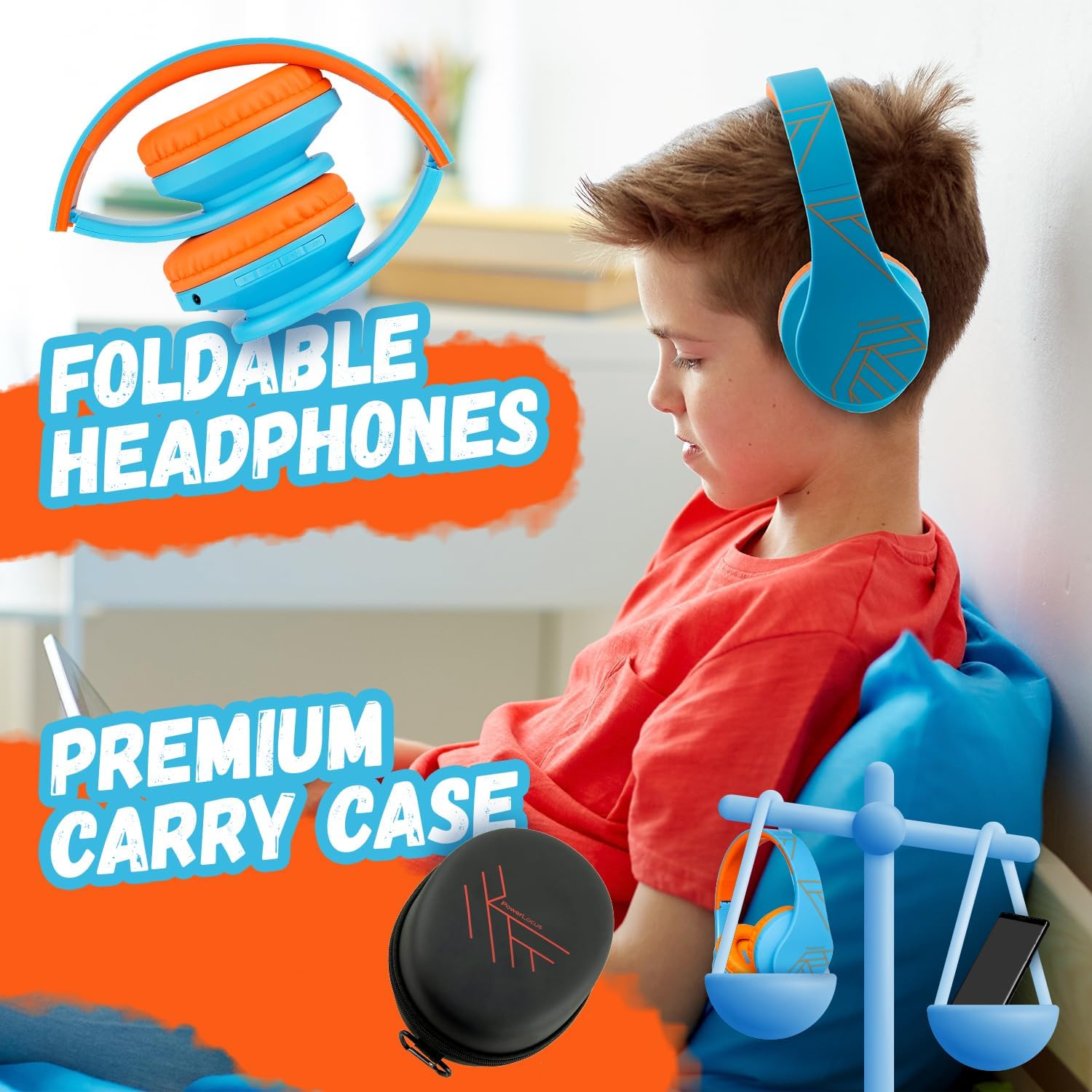 Thumbnail 4 de PowerLocus P2 Casque Bluetooth enfant 85dB