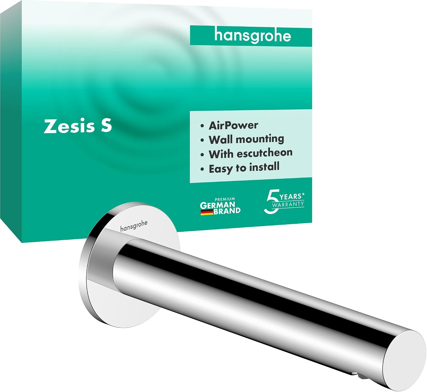 Detalle de hansgrohe Zesis S 74410000 – chromowana wylewka wannowa 18,1 cm z AirPower