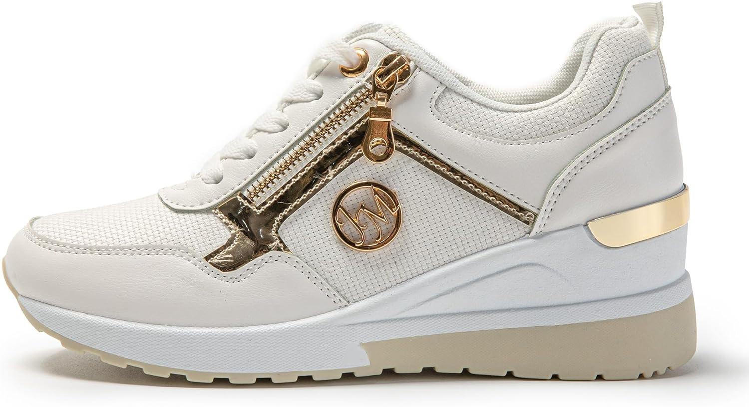 Thumbnail 2 de JOMIX damessneakers met sleehak, ademend bovenmateriaal en casual uitstraling