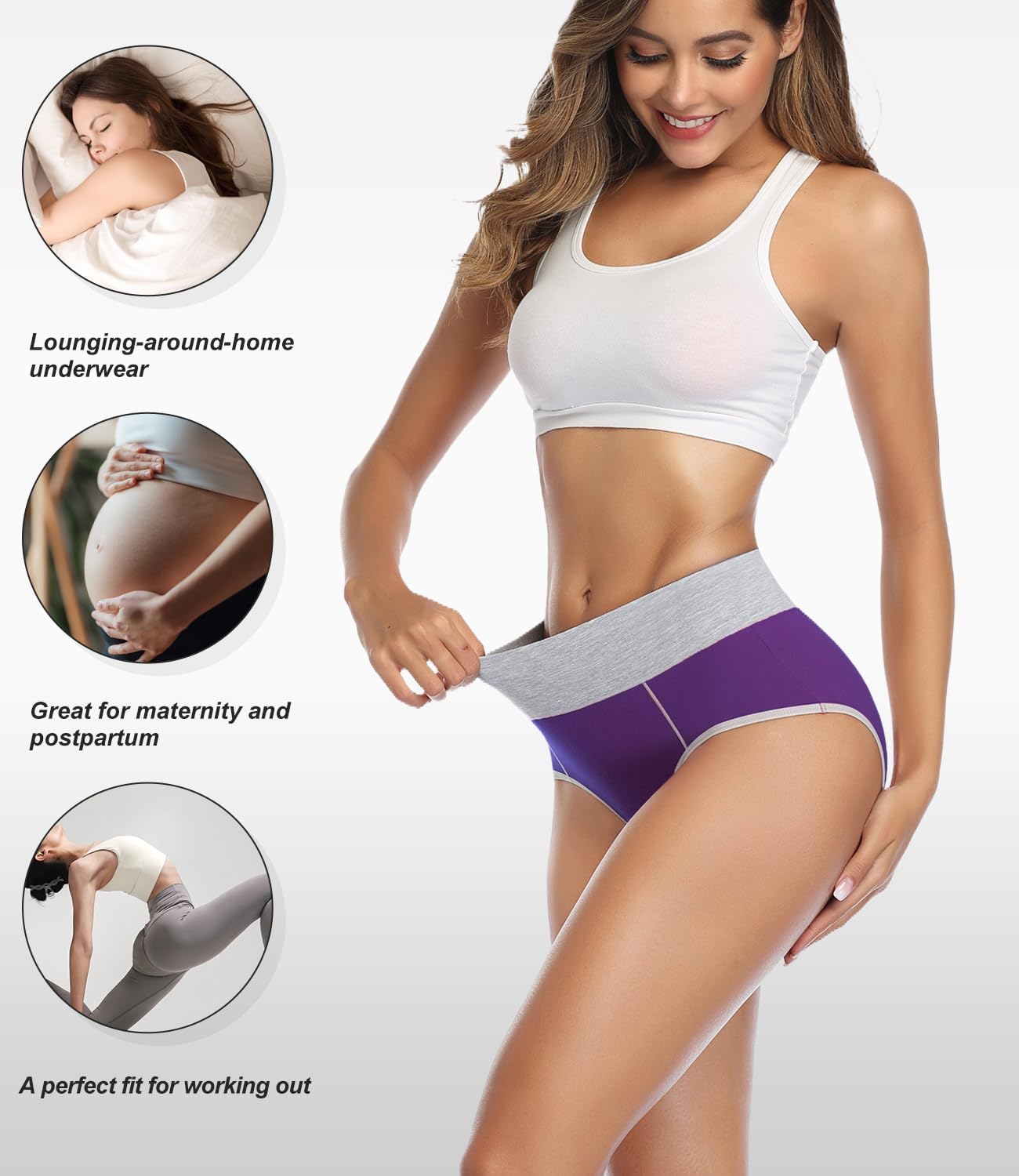 Detalle de wirarpa Unterhosen Damen Taillenslip 5er Pack