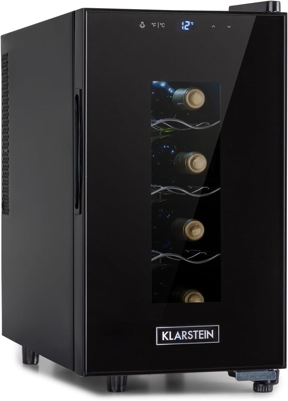 Detalle de Klarstein Bellevin 5303862 Wine Cooler, 23 L, UV-Protected Glass Door