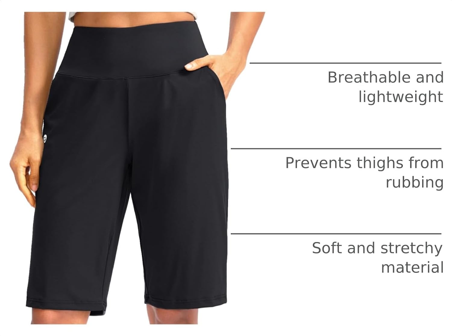 Detalle 2 de G Gradual Women's Bermuda Shorts 12-Inch Inseam