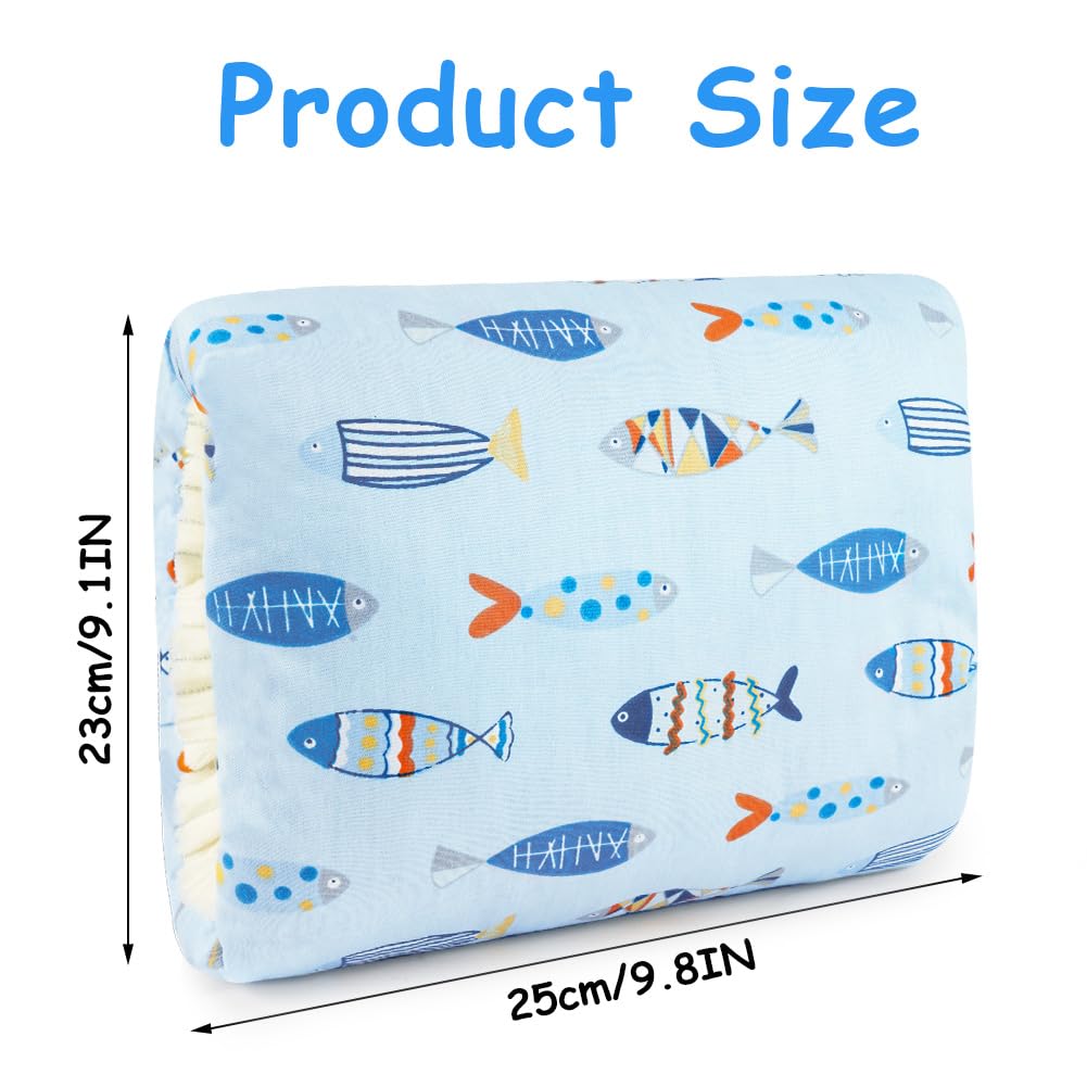 Thumbnail 1 de Aolso Stillkissen Ministillkissen – Armstützkissen für Baby & unterwegs, Himmelblau (Kleiner Fisch)