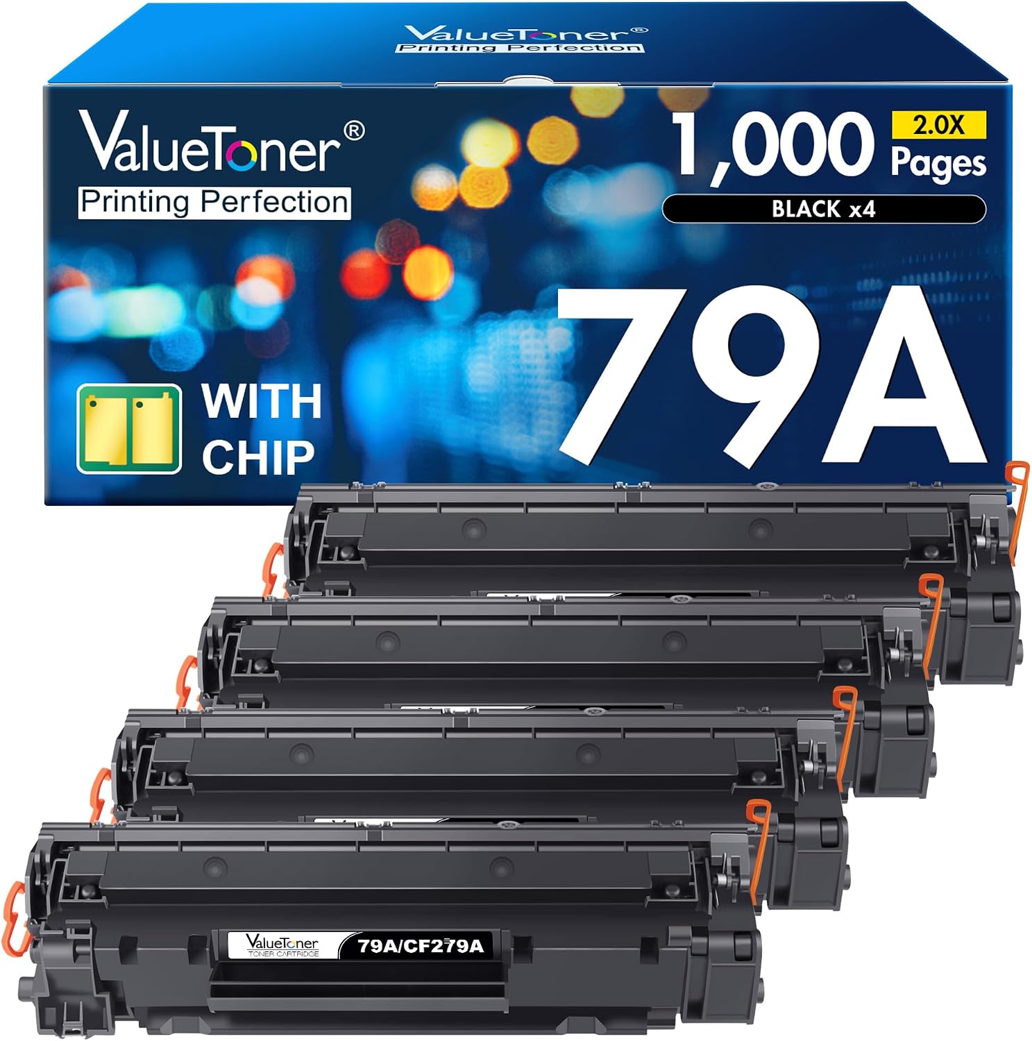 Detalle de Valuetoner Compatible Toner Cartridges 4-Pack