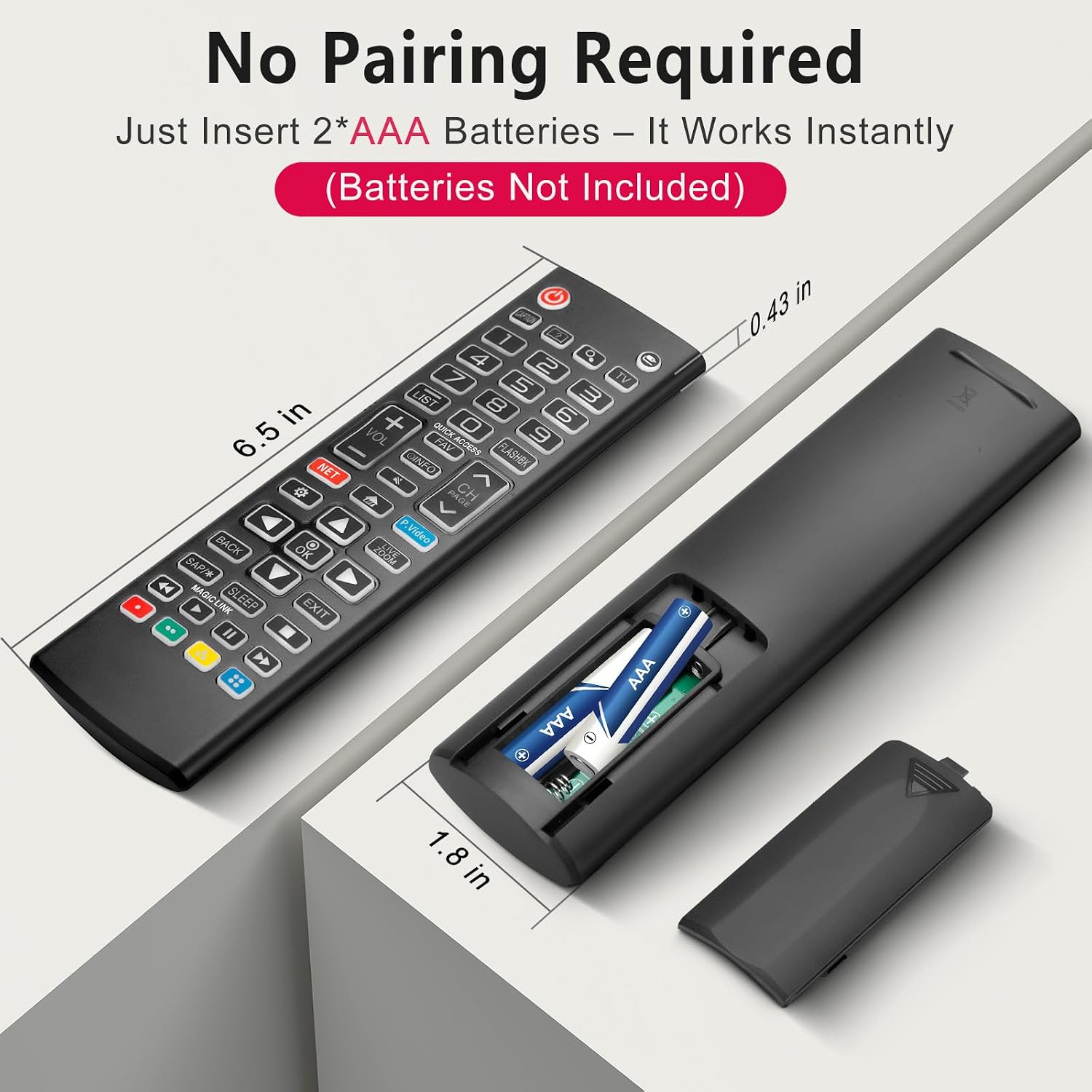 Thumbnail 6 de LG Universal Backlit Remote Replacement with Touch-Activated Soft Backlight