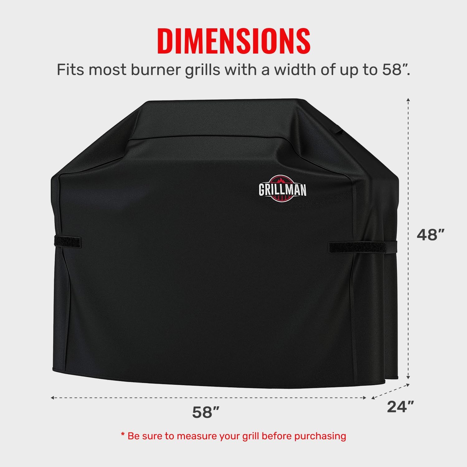 Detalle de Grillman Grill Cover, 58 Inch