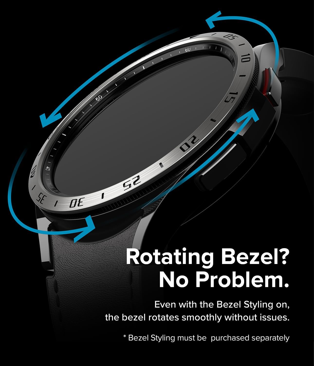 Detalle de Ringke Inner Bezel Styling for Samsung Galaxy Watch 6 Classic 47mm (47-IN-02 ST) in Black