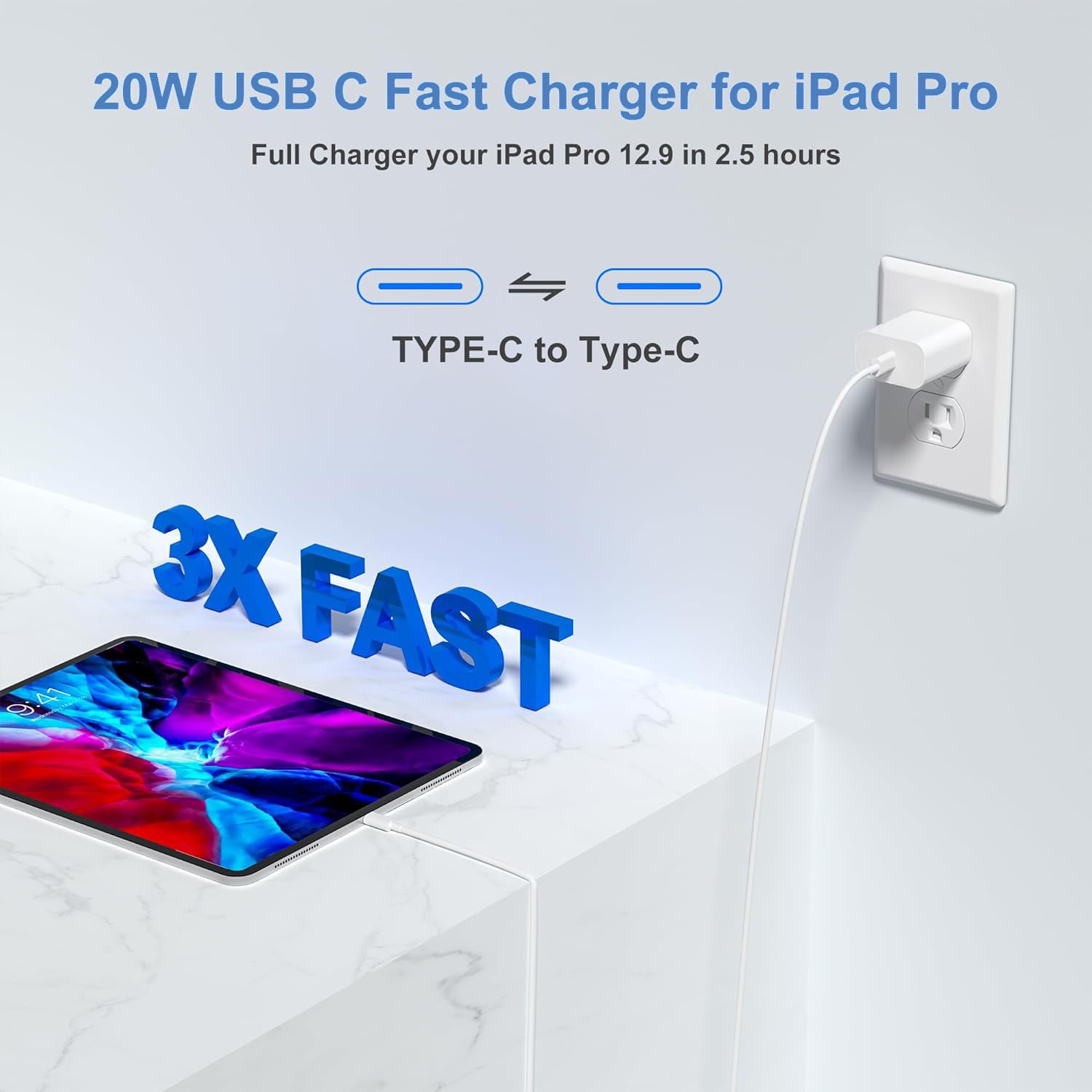 Detalle 2 de USB C Fast Charger 60W for iPad