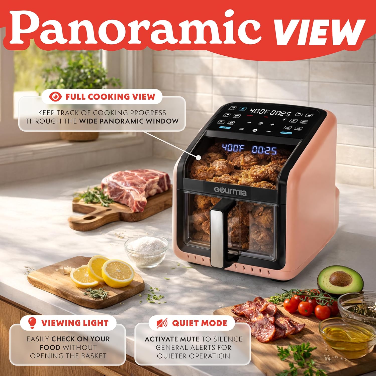 Thumbnail 4 de Gourmia Air Fryer 7 QT with Guided Cooking