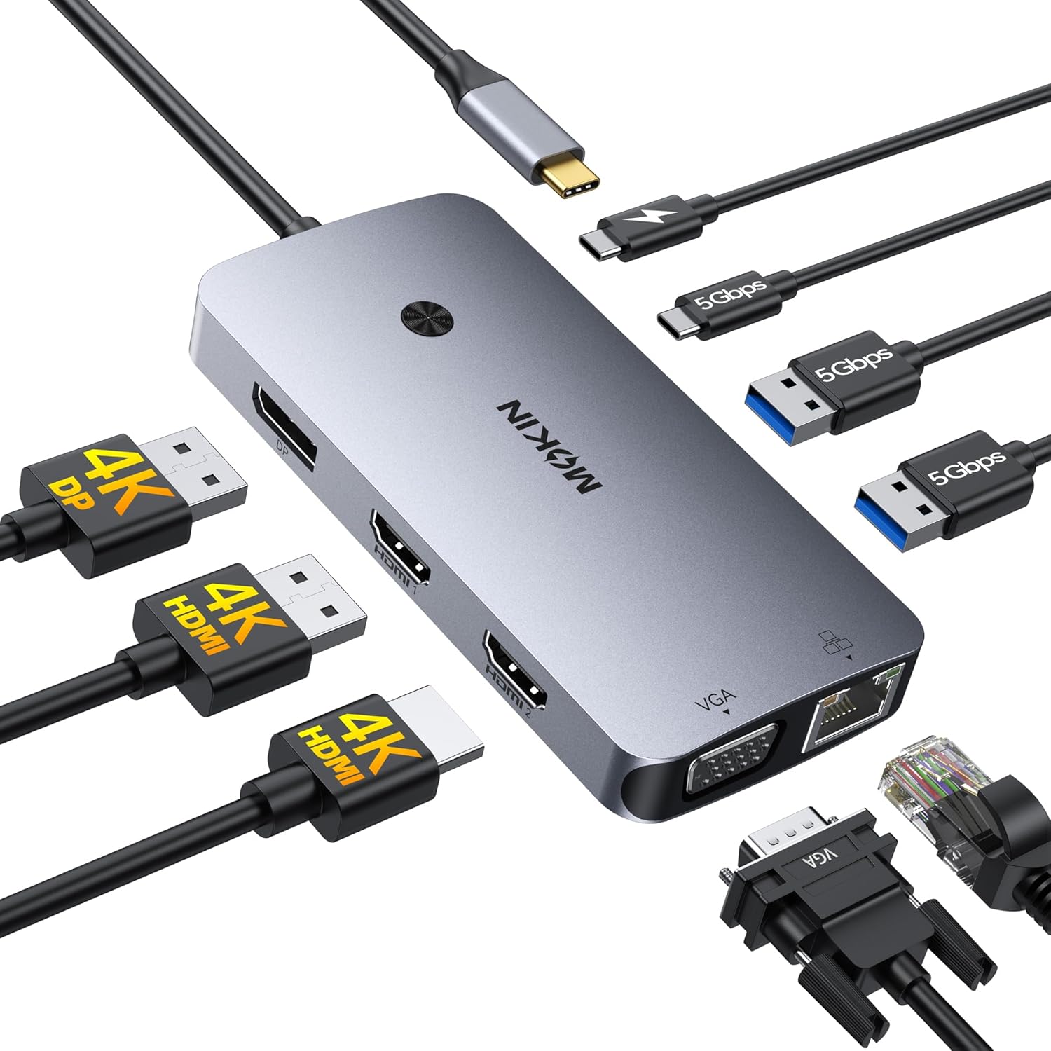 MOKiN triple display USB-C dock