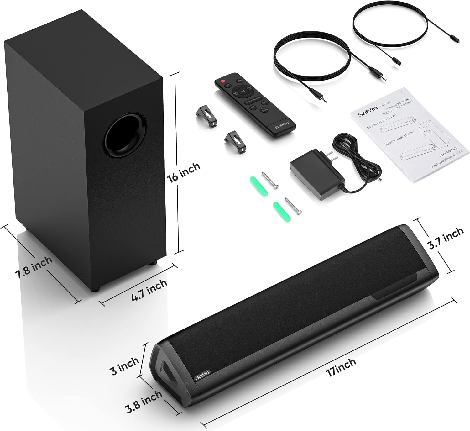 Thumbnail 6 de Saiyin 17-inch Soundbar