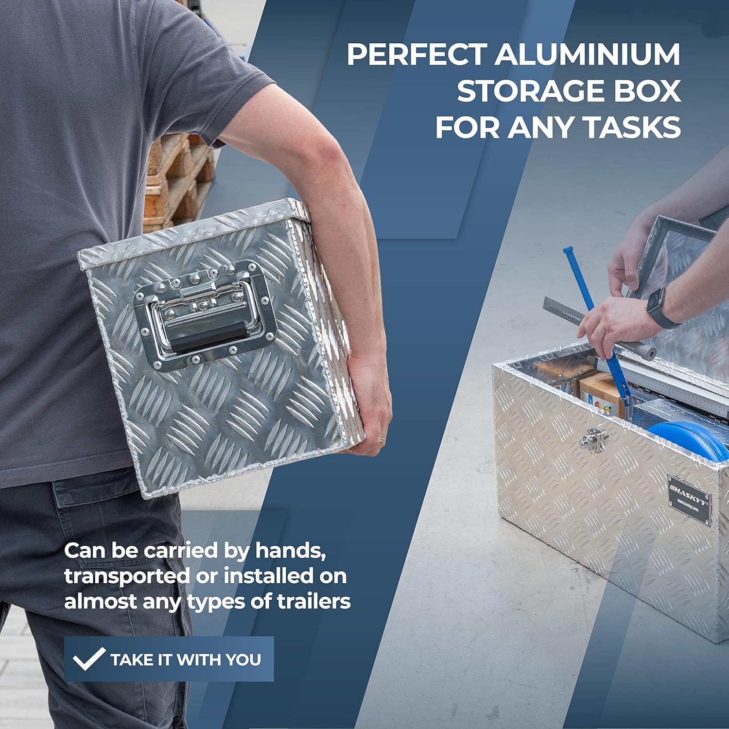 Thumbnail 5 de HASKYY Aluminium Transportbox 615x265x300 mm