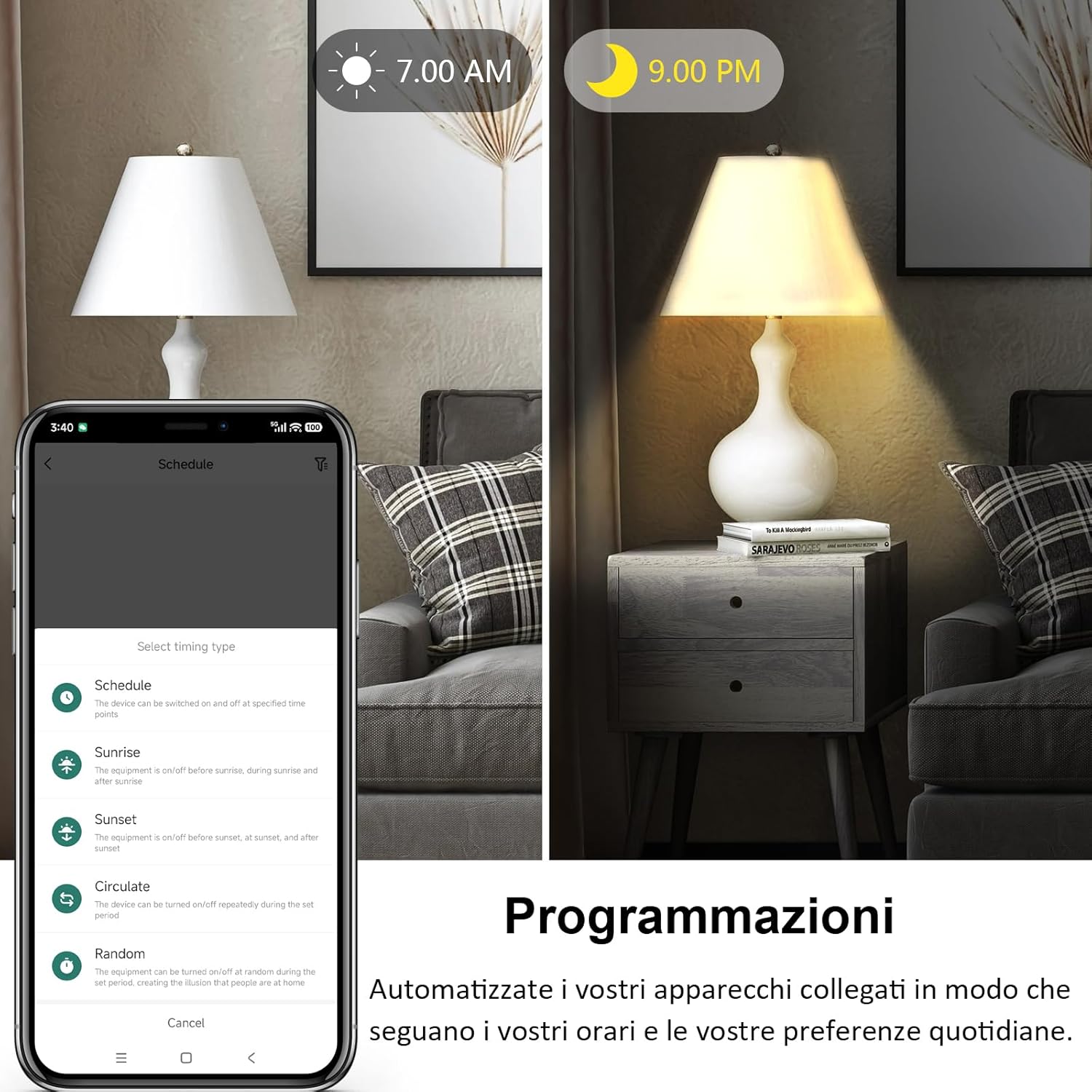 Thumbnail 5 de KETOTEK Relè Interruttore Smart WiFi 16A 1 Gang/1-2 vie con Alexa (richiede filo di neutro)