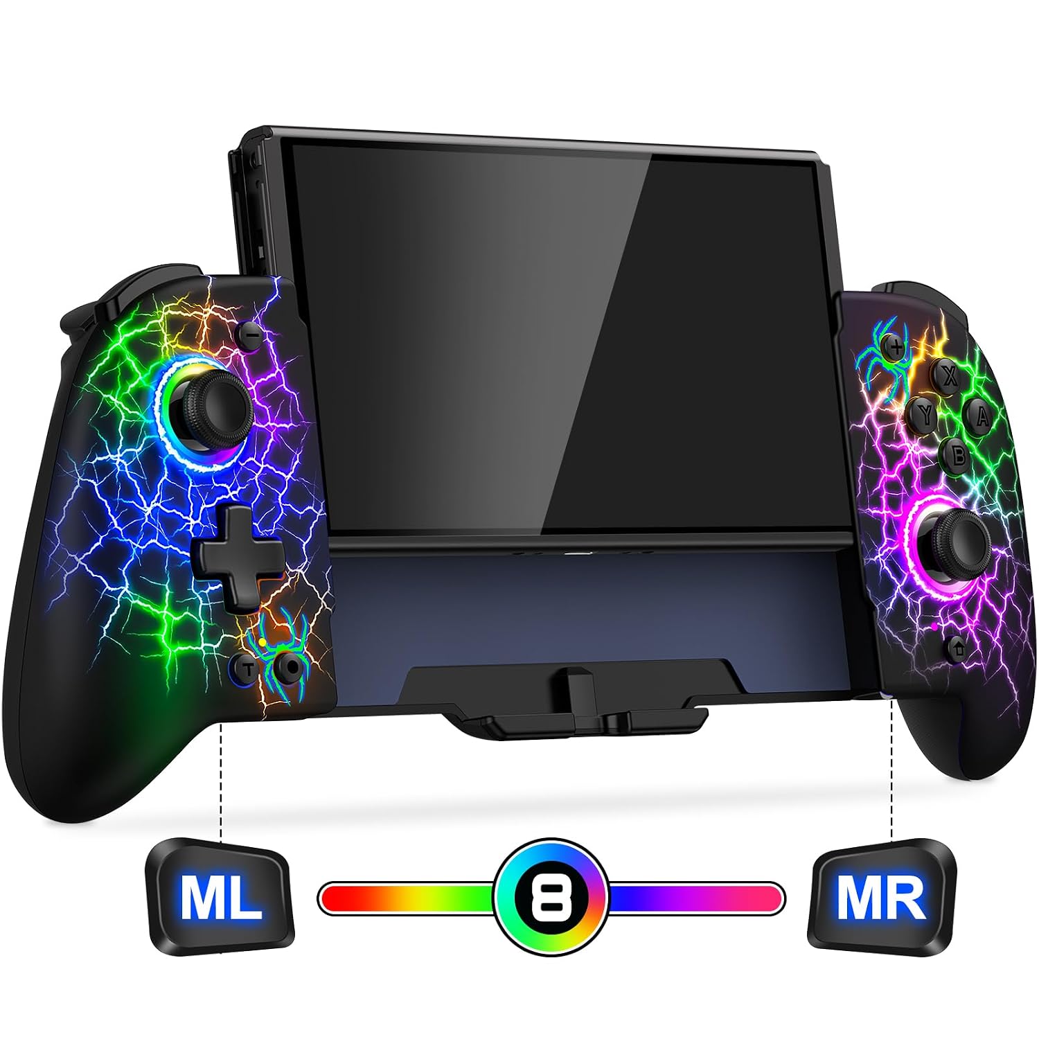 Detalle de Gammeefy Hall Effect Joystick (No Drift) for Nintendo Switch/OLED – Full-Size Wireless Pro Controller