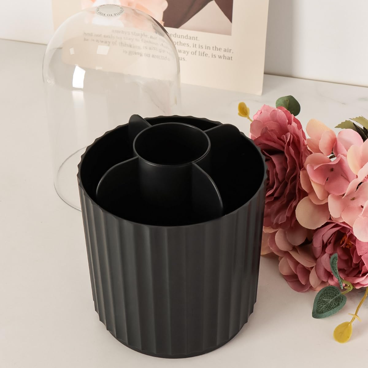 Thumbnail 5 de Makeup brush holder 360° Black 5 compartments