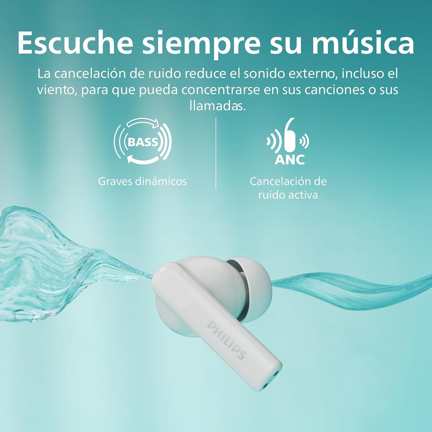 Thumbnail 5 de Philips TAT2520WT écouteurs intra Bluetooth