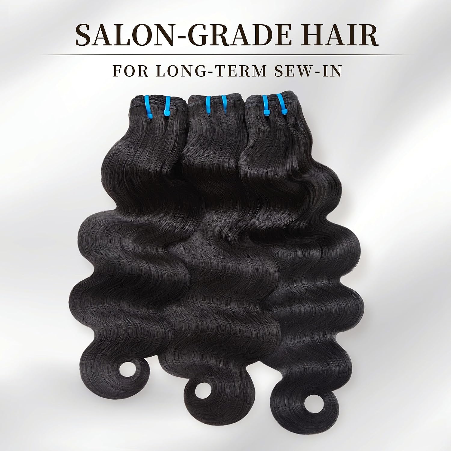 Thumbnail 1 de Luckstar Body Wave Real Human Hair Bundles (3 Bundles, 18/20/22 In), Ultra Thin Weft, Cuticle Aligned