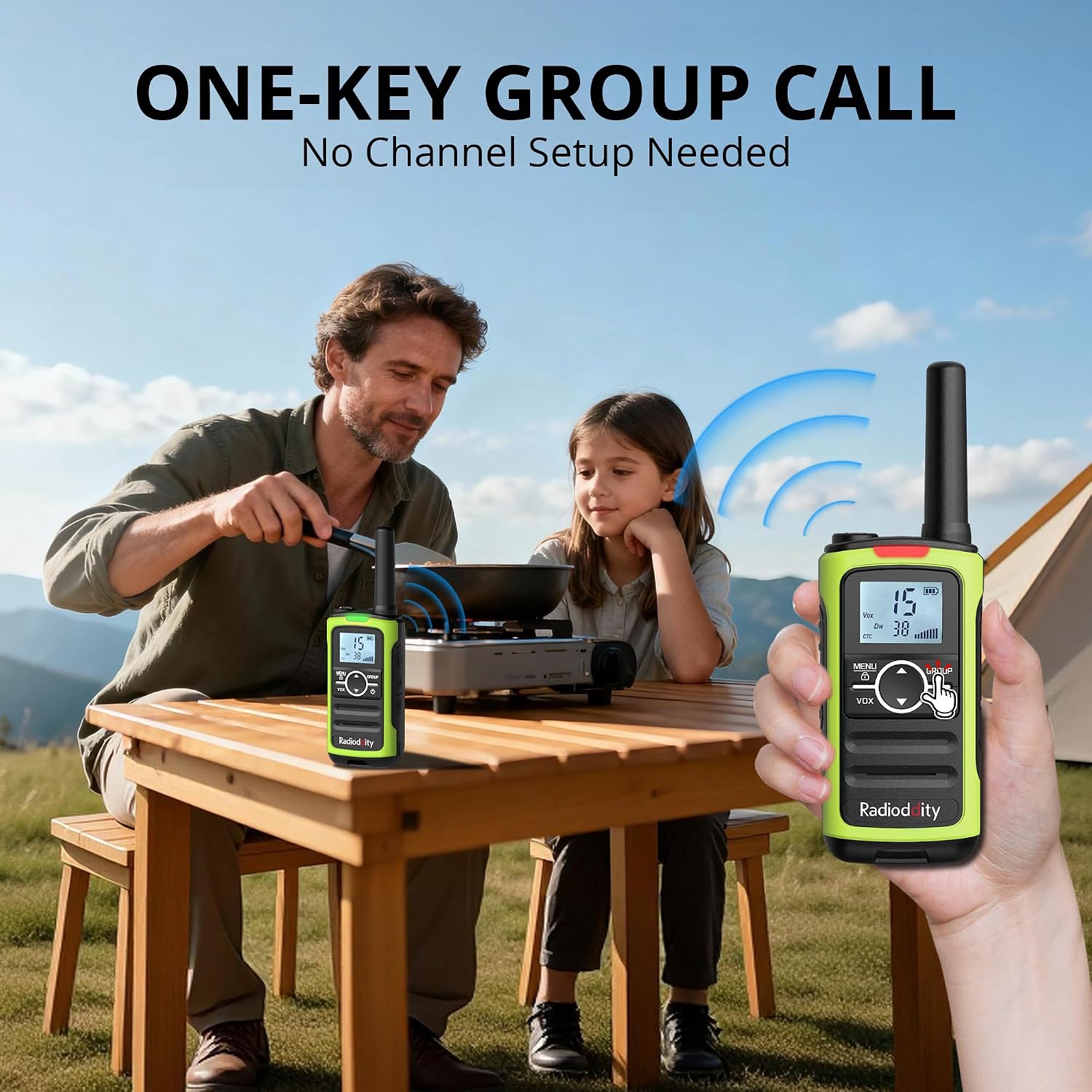 Thumbnail 4 de Radioddity PR-T8 : talkie-walkies PMR446 rechargeables pour enfants (lot de 3)