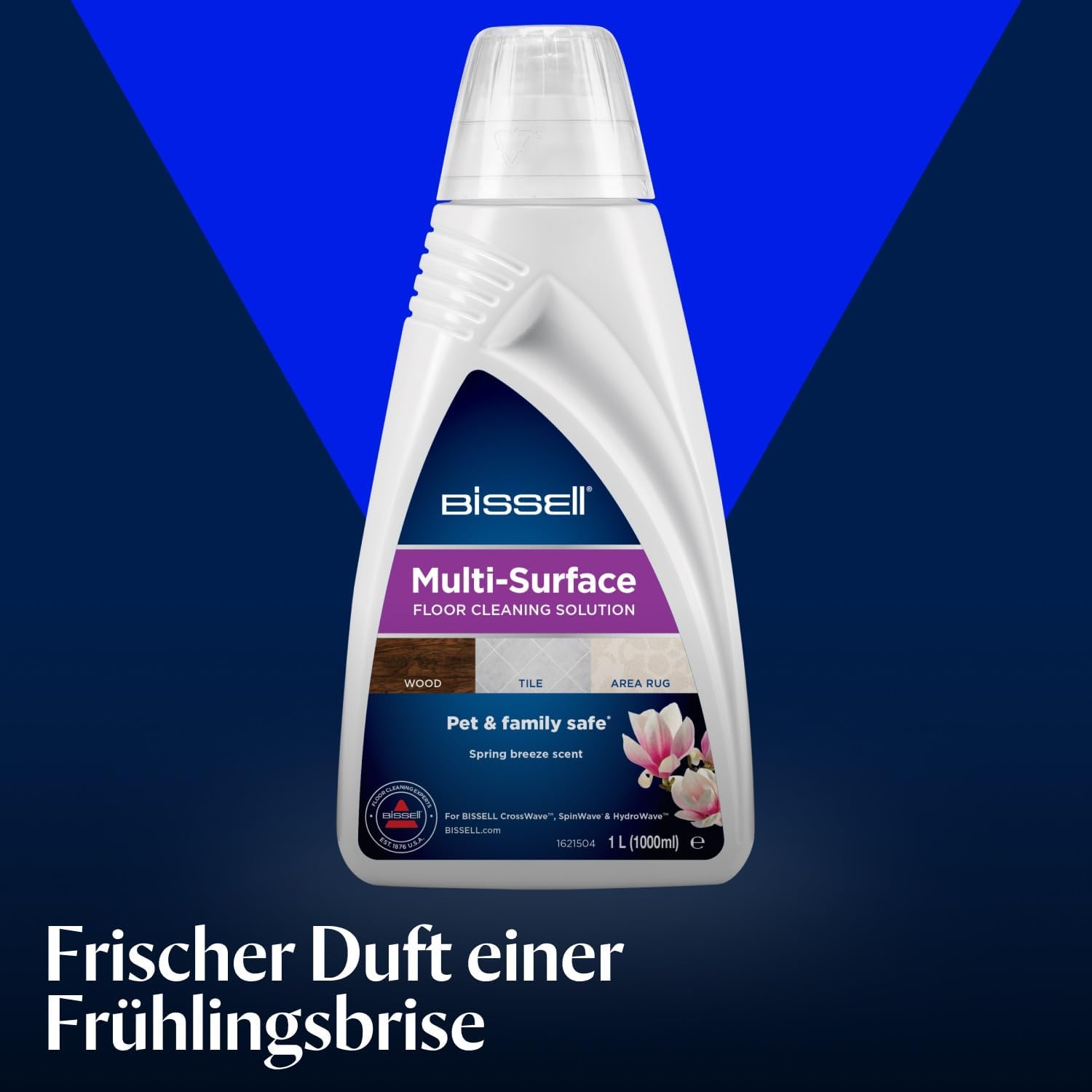 Detalle 2 de BISSELL Multi Surface Reinigungslösungen Pack 2885 (3 x 1 Liter) für CrossWave, SpinWave & HydroWave