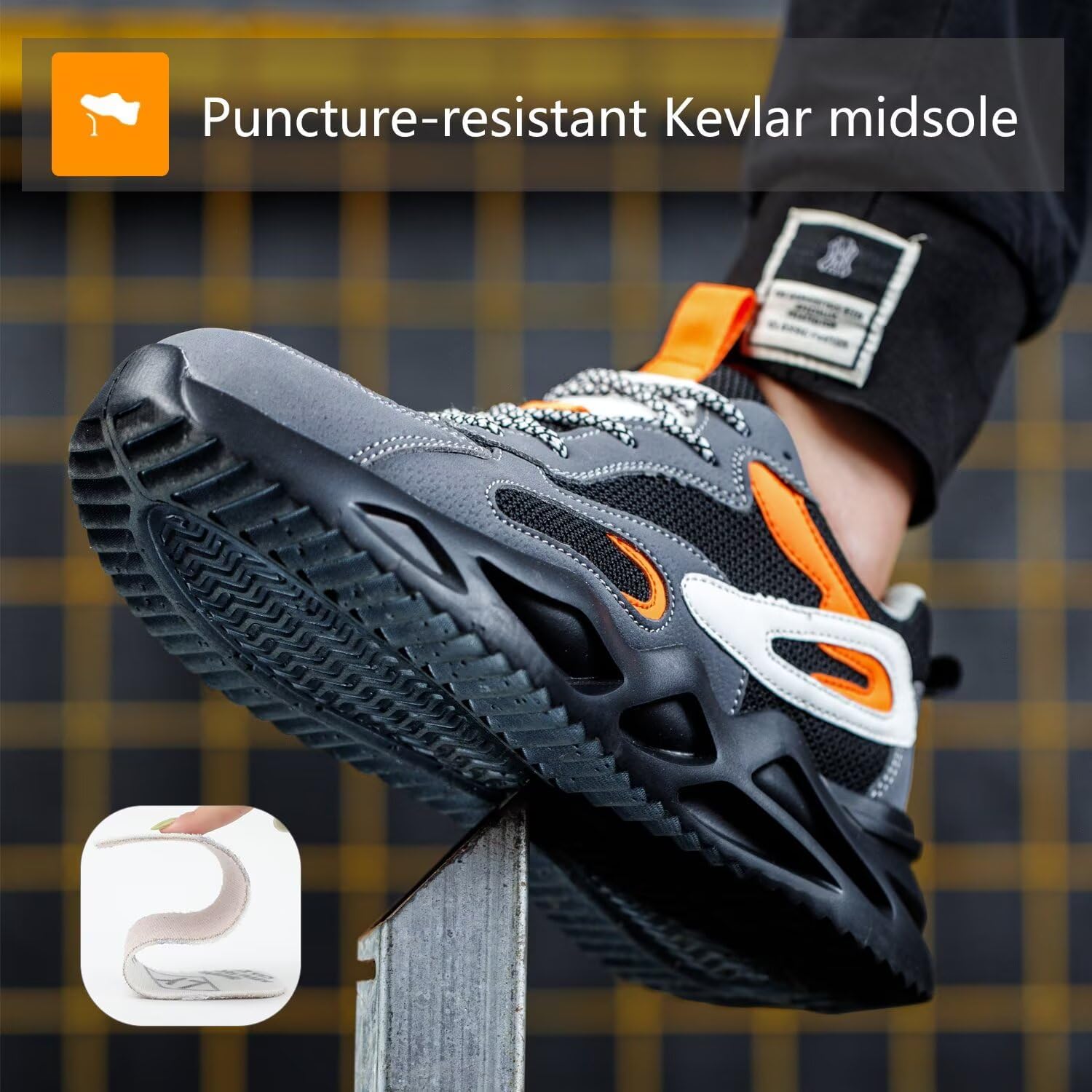 Thumbnail 3 de Annvia Steel Toe Cap Trainers