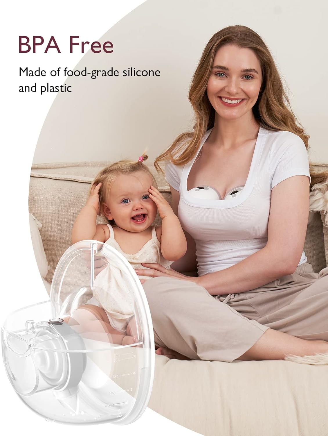 Thumbnail 2 de Momcozy Komplettes Set (Original-M5) mit 24-mm doppelt versiegeltem Flansch, nur kompatibel mit momcozy M5 – 160 ml