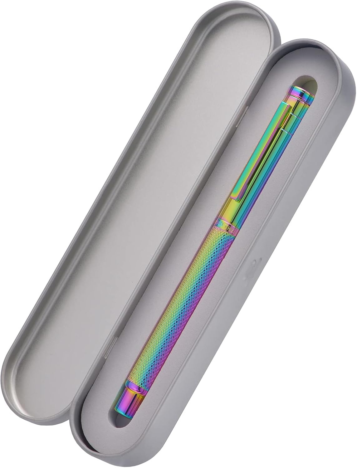 Thumbnail 5 de Rainbow Forest Fountain Pen Fine Nib – Hongdian Rainbow Finish with Converter & Metal Box Set