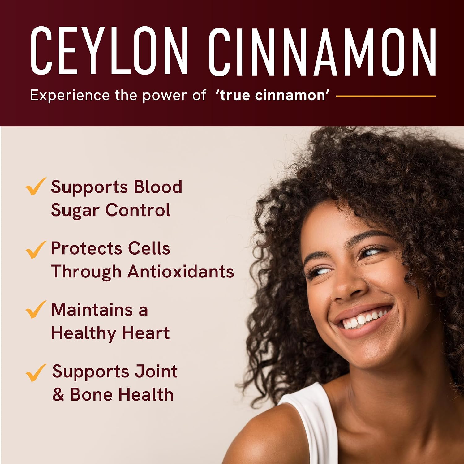 Thumbnail 1 de SMNutrition Organic Ceylon Cinnamon Capsules, 1,200 mg per Serving, 150 Count