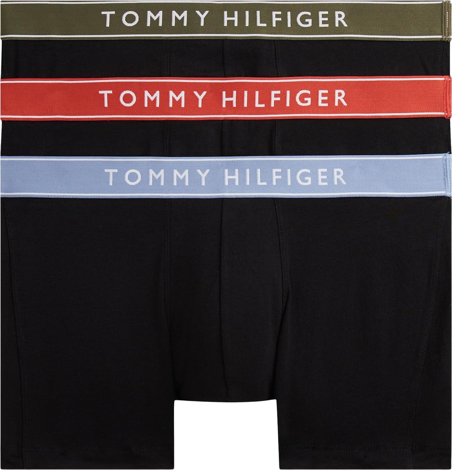 Detalle 2 de Tommy Hilfiger Calzoncillos bóxer Pack de 3 para hombre trunks algodón elástico