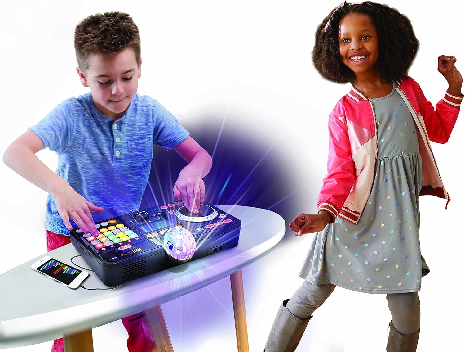 Thumbnail 6 de VTech Kidi DJ Mix (Black) kid’s DJ mixer toy with 15 tracks, lights, effects and microphone