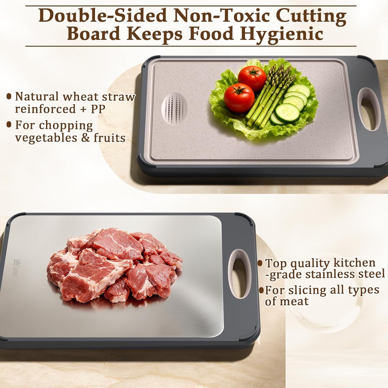 Thumbnail 1 de GUANCI 16”x11” Stainless Steel Cutting Board