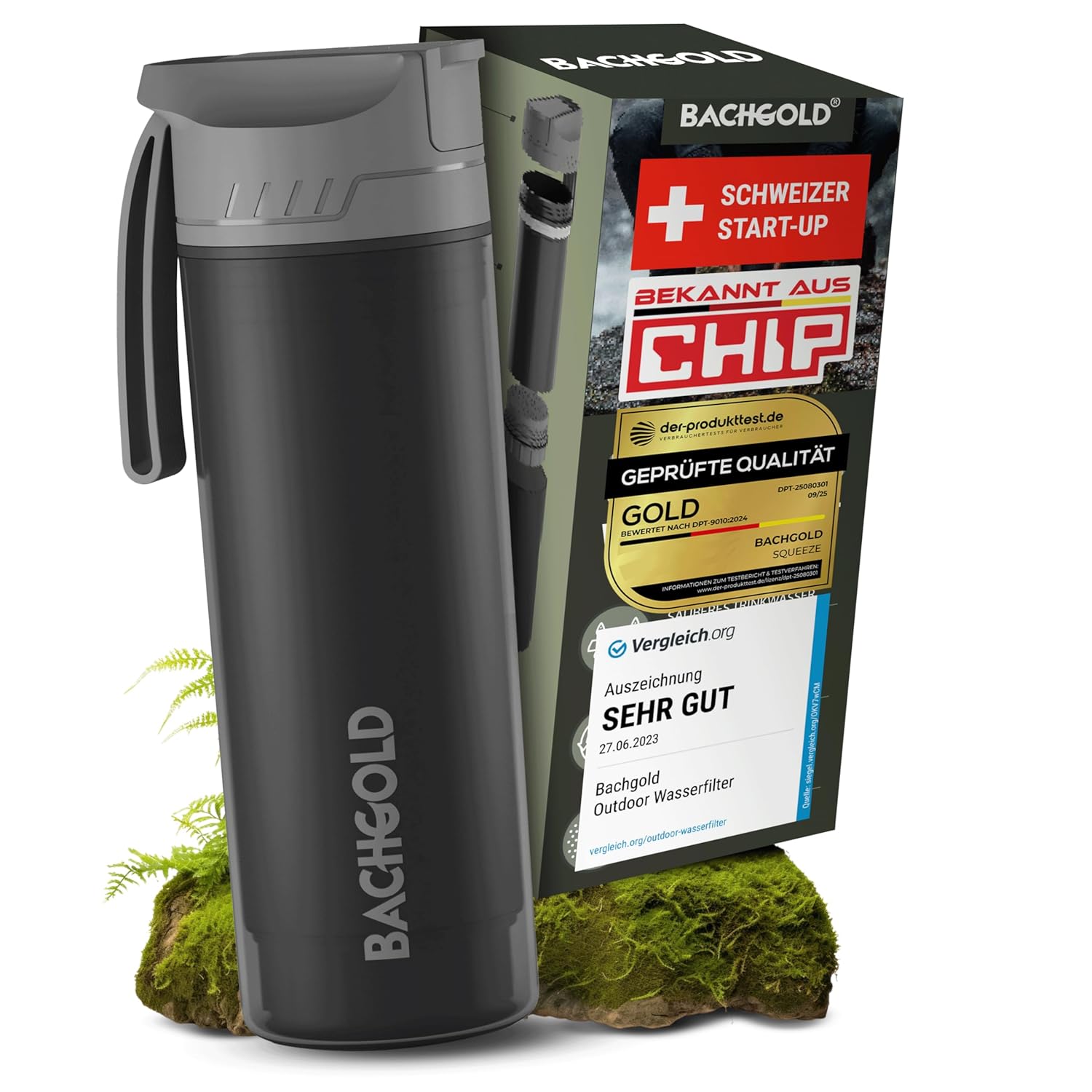 Bachgold Profi Outdoor Wasserfilter 500ml 🚰