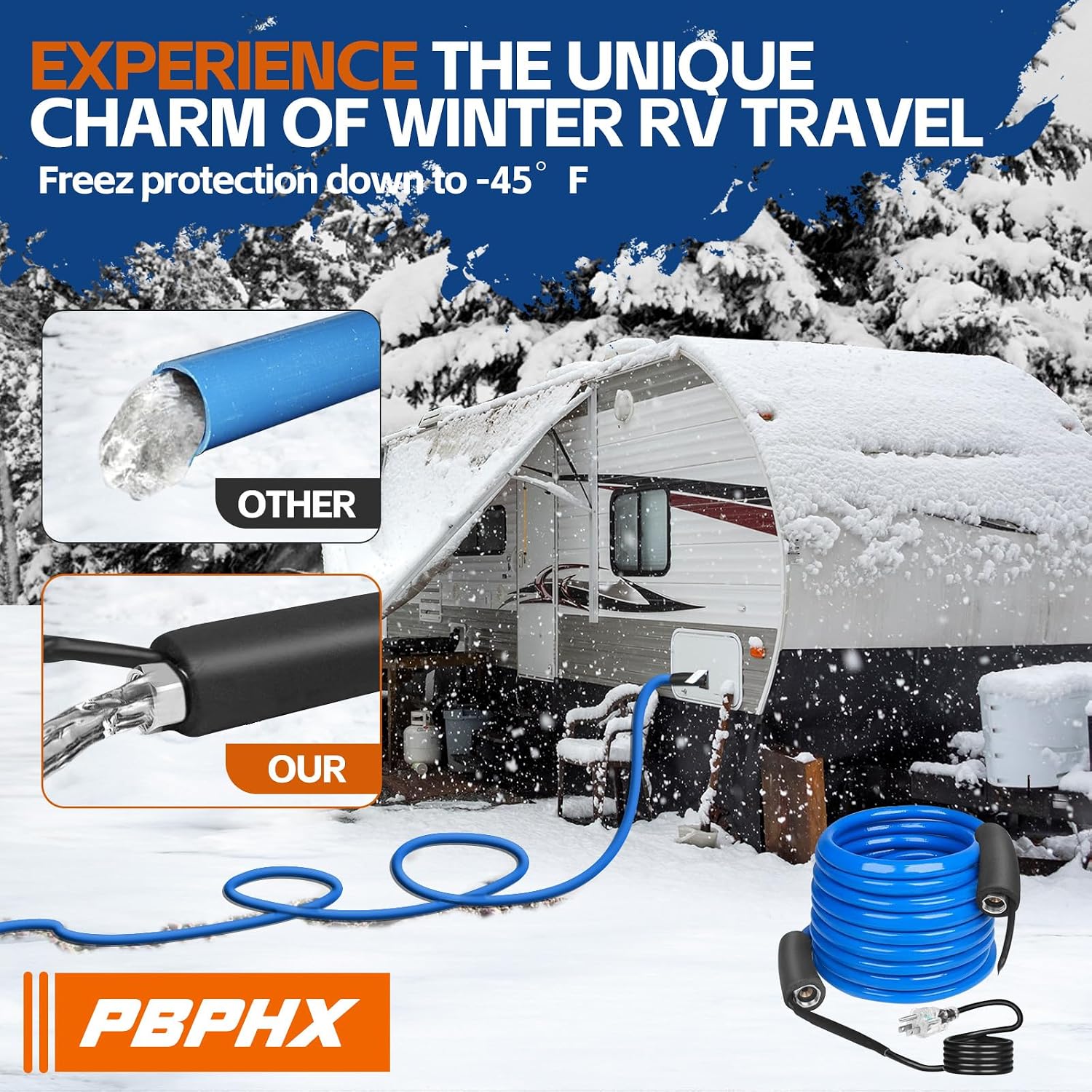 Thumbnail 1 de Heated RV Water Hose, 50 ft