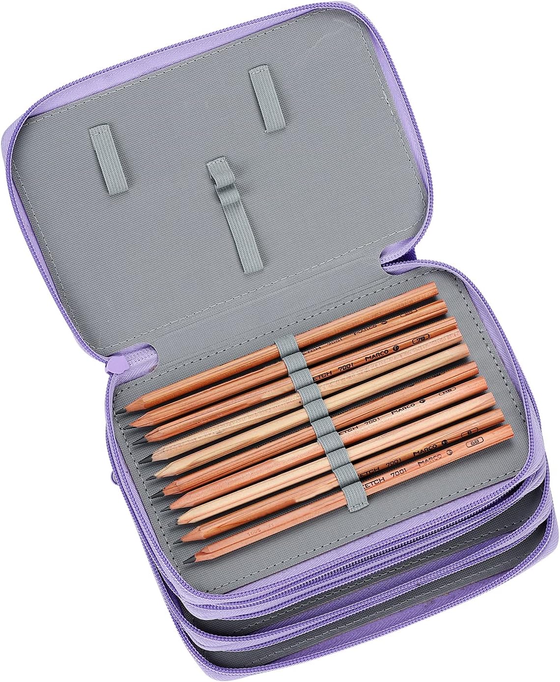 Thumbnail 1 de Large Colored Pencil Case 72-slot organiser ✏️