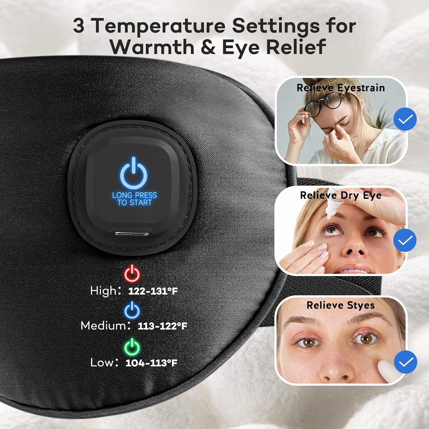 Detalle 2 de Ezona Heated Eye Mask, Silk