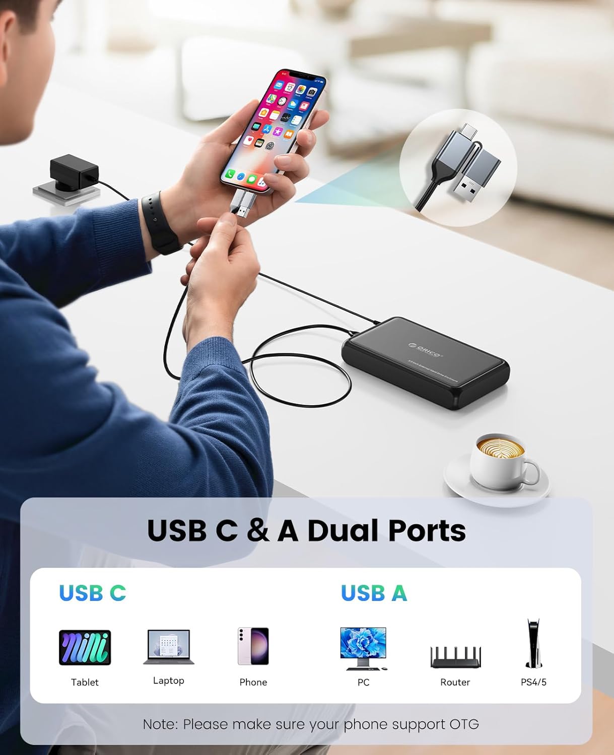 Thumbnail 2 de ORICO 3.5 Inch USB-C External HDD Enclosure (DDL35C3): A practical fix for portable, high-capacity SATA drives