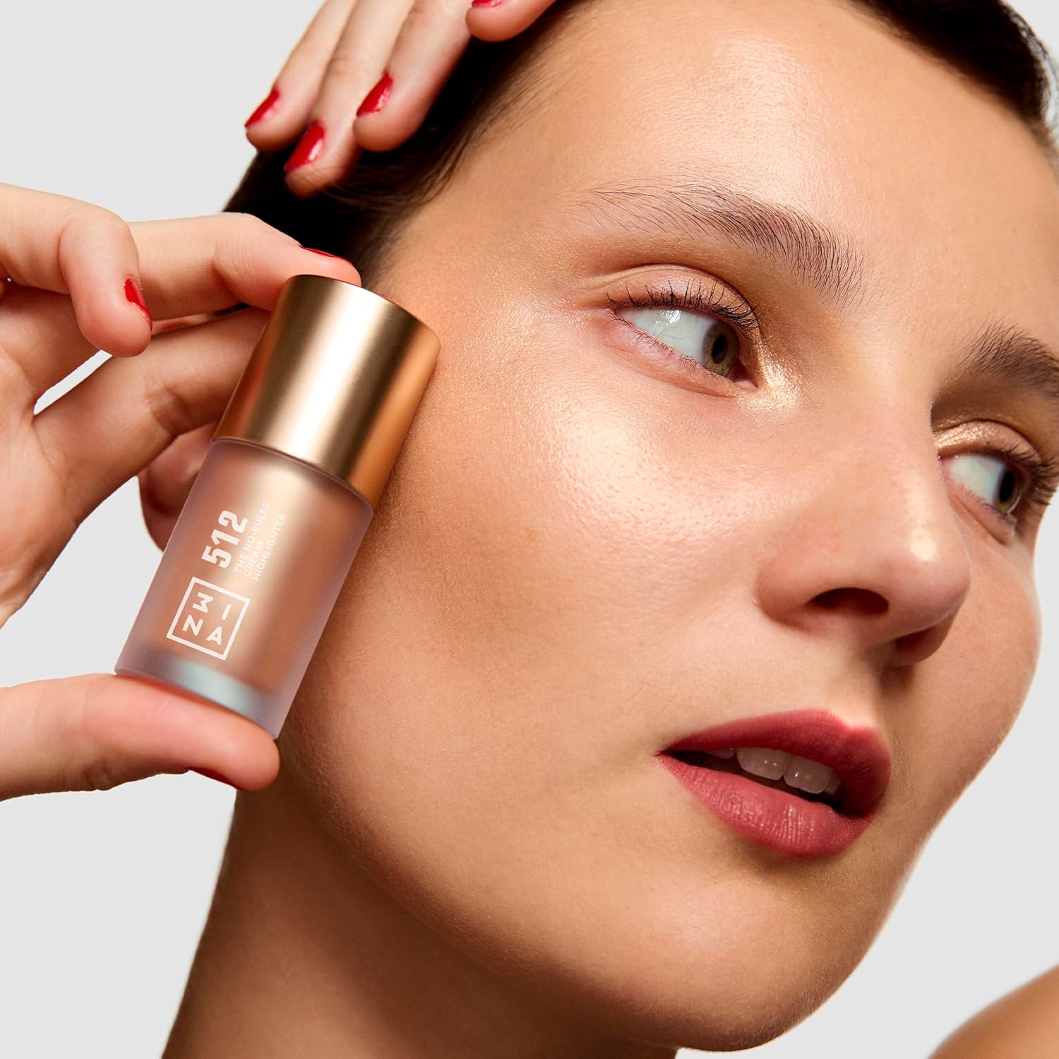 Thumbnail 1 de 3ina Makeup The No-Rules Cream Highlighter 512 illuminante liquido in crema oro perlato per occhi, labbra e guance