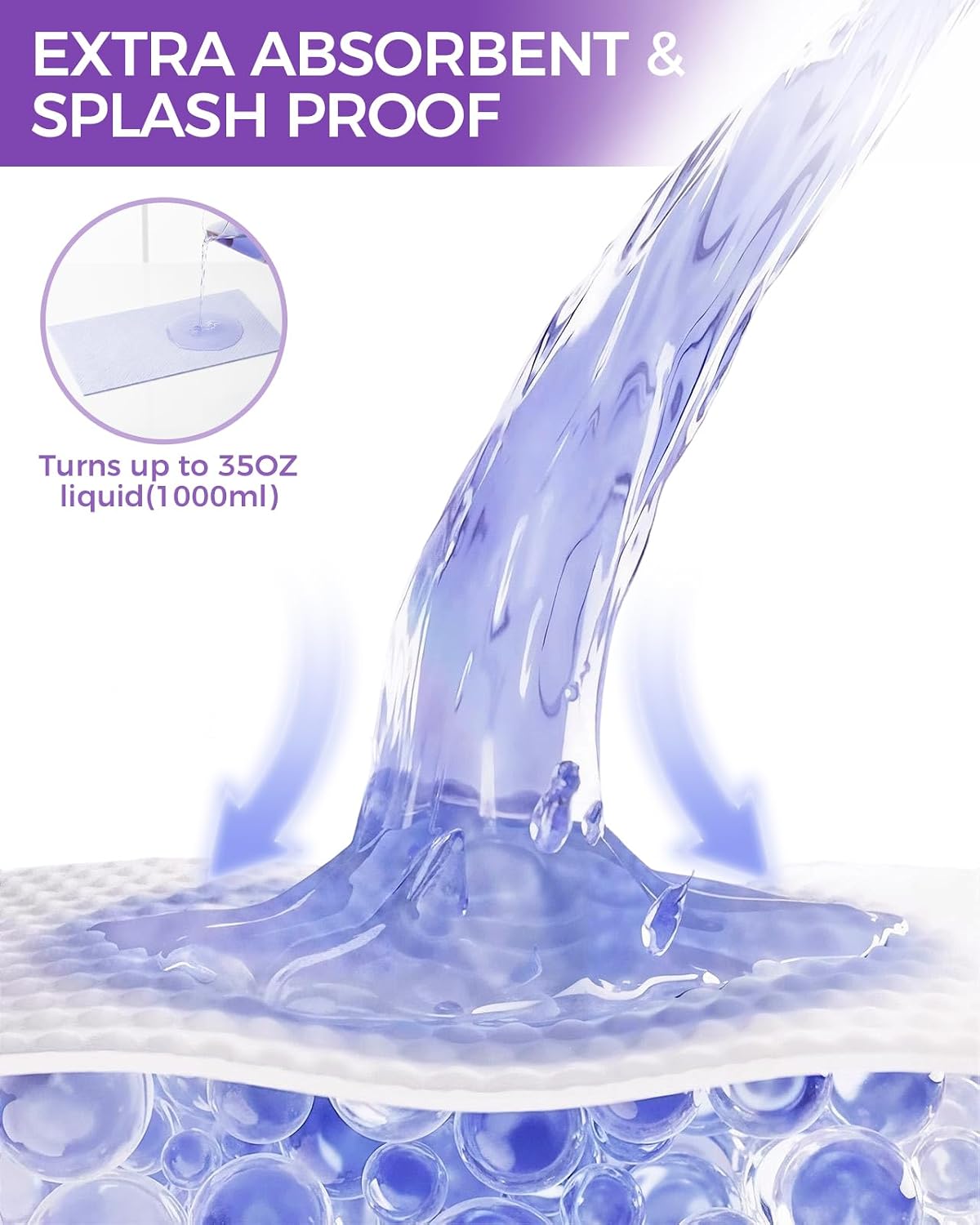 Thumbnail 1 de 30 Pcs Bedside Commode Liners with Absorbent Pads – Leak-Proof, Odour-Controlled, Lavender Scented