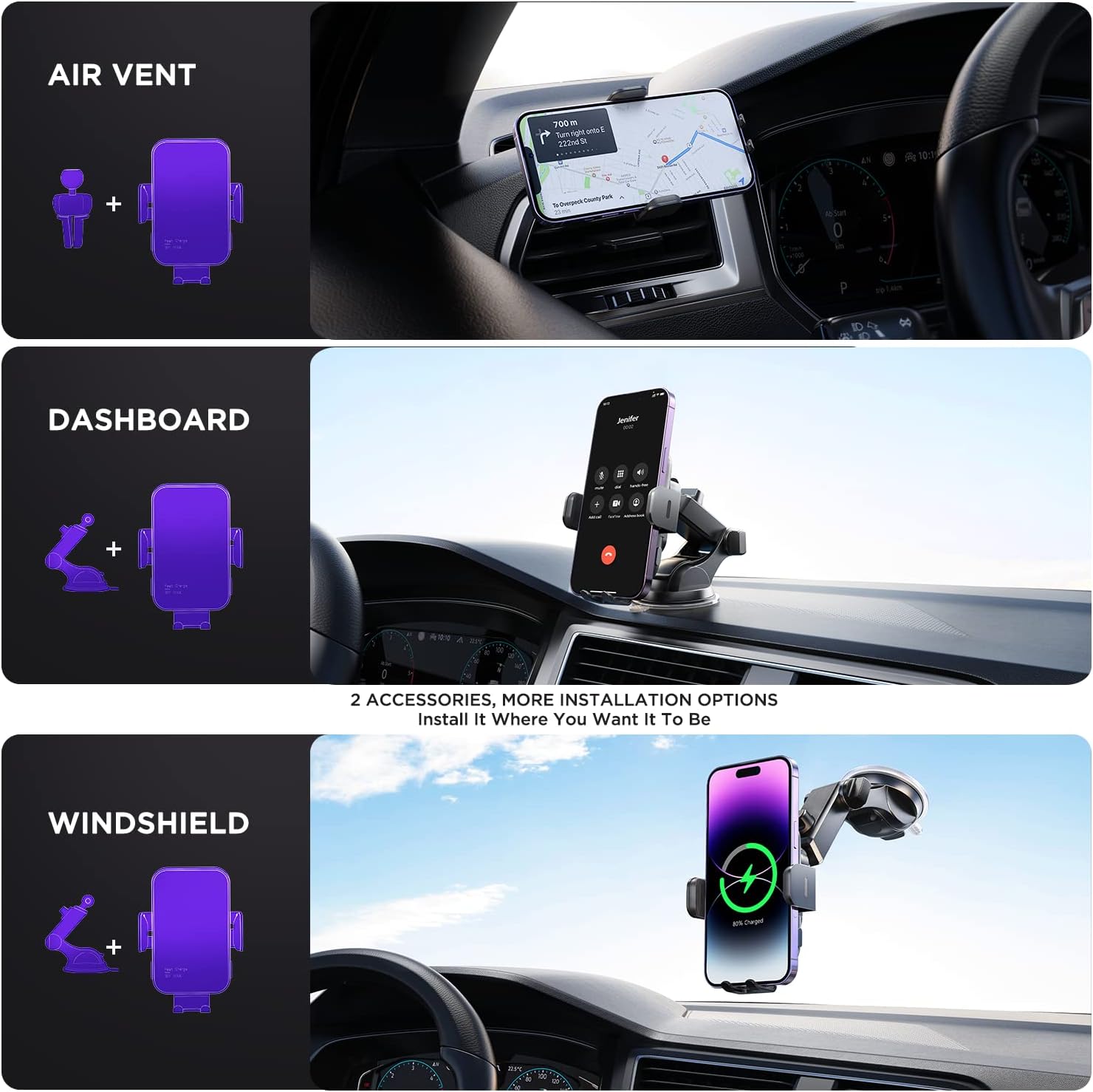 Thumbnail 5 de Mosurr 15W Wireless Car Charger