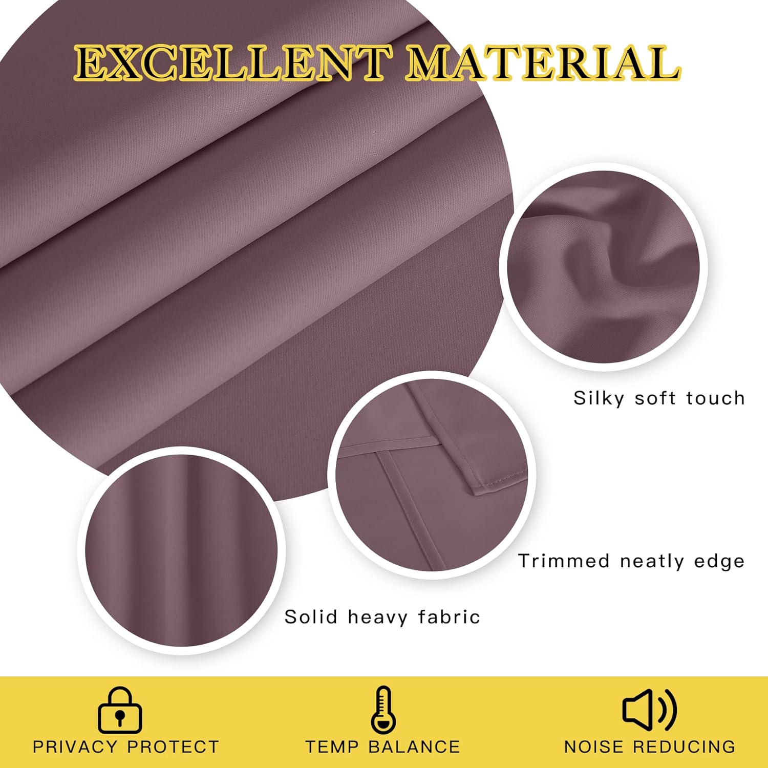 Thumbnail 1 de NICETOWN Blackout Curtain 52 x 90 in Thermal Panel 🪟