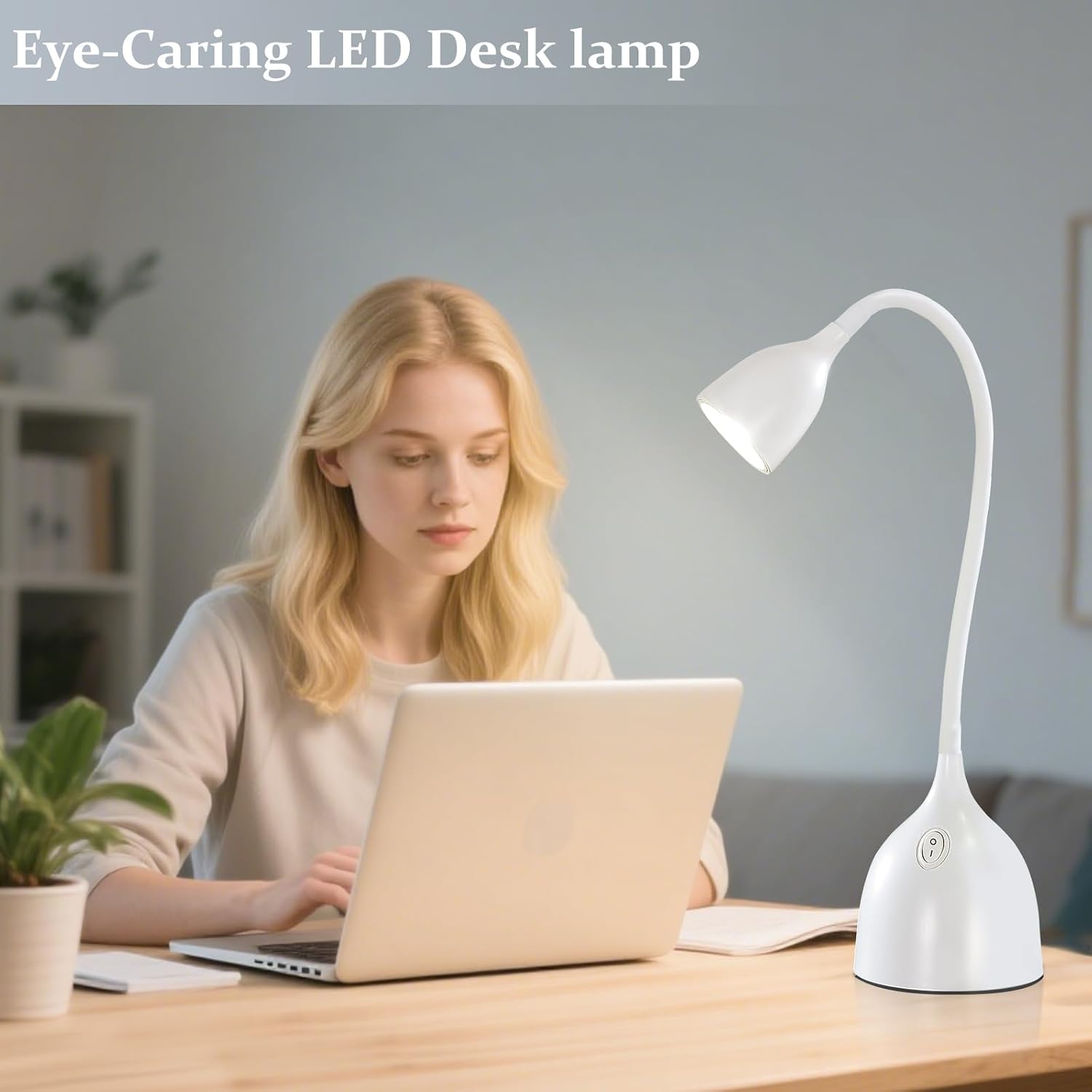 Thumbnail 1 de GyroVu LED Desk Lamp for College Dorm: Flexible Gooseneck, Eye-Caring Lighting
